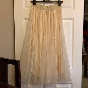 Blush tulle style skirt